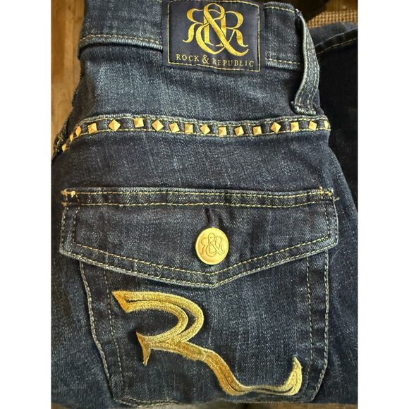 ROCK & REPUBLIC WOMENS JEANS NWOT  BLING 6M KASSANDRA - Picture 1 of 6